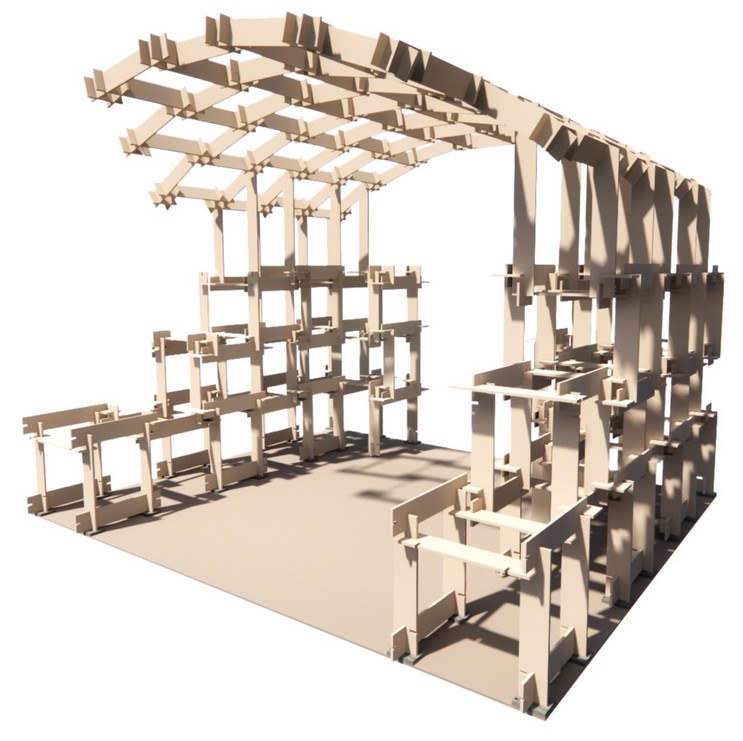 pavilion shaped like an armchair